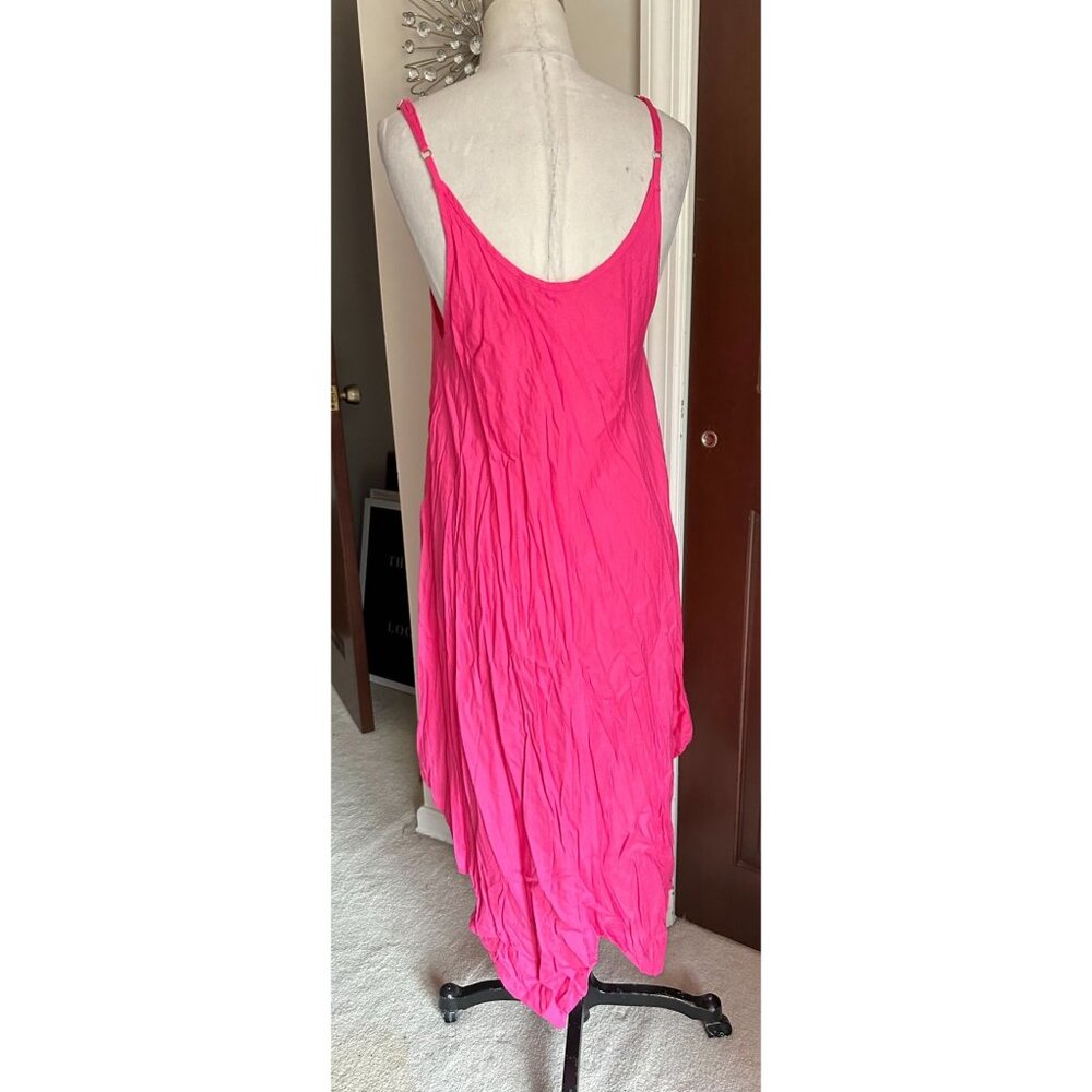 Elan hot pink dress coverup with handkerchief bottom XS - Picture 4 of 4